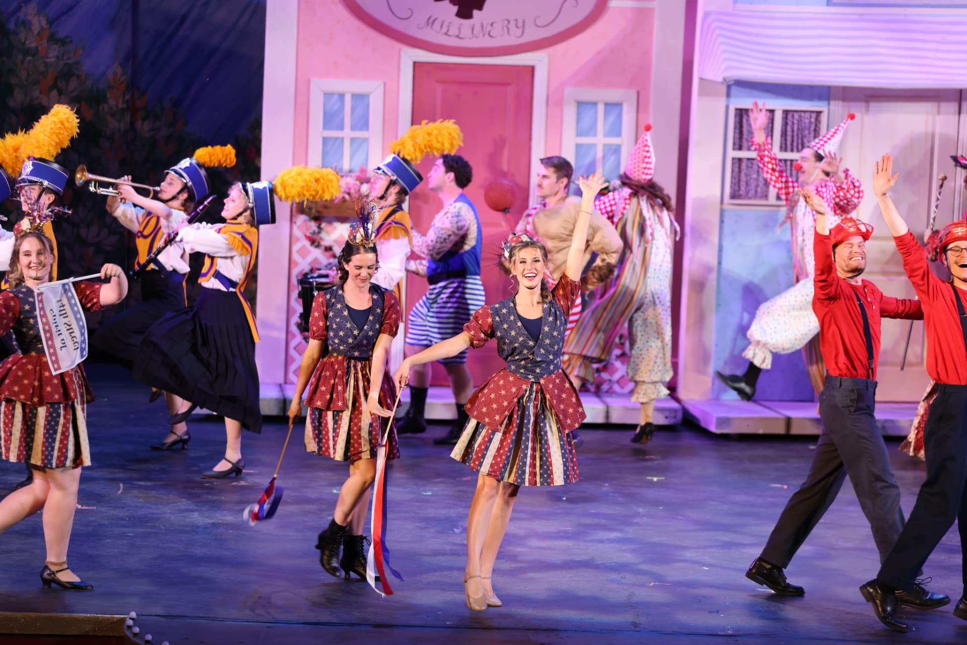 Autumn performing in Hello, Dolly! ensemble number